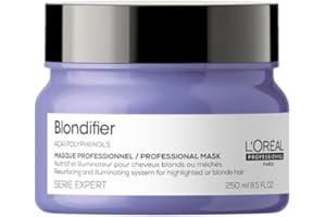 L'Oréal Professionnel | Nährende Haarmaske für blonde und blondierte Haare, Açaibeeren-Extrakt, Serie Expert, Blondifier Maske