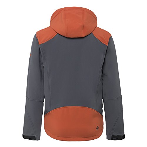 Más Barato Izas Makalu Chaqueta Softshell, Hombre, Gris Oscuro/Naranja,
XL En línea
