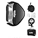 Produktbild Godox Softbox 60 x 60cm / 24 x 24 Zoll mit S-Typ Bowens Adapter Blitzhalterung und Tragetasche Set Faltbare für Portraits, Produktfotografie und Video Aufnahme