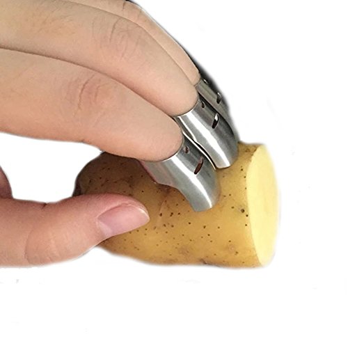 Handschutz-Fingerschutz, verstellbarer Edelstahl-Messer-Schneidemesser, Vermeiden Sie Verletzungen beim Schneiden Hacken Schneiden Küche Sicherheit Hacken Werkzeug - 4