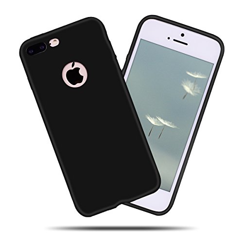 Funda iPhone 7 Plus Cover iPhone 8 PlusKcdream Suave Soft Silicona Handy TPU Carcasa Protector Anti-Rayado Flexible Luxury Funda Slim Fit Dura Brillante Brillo Purpurina Caso Llamativa Pr  Ctico Hermoso Ultra Delgado Liso Case Superficie Color S  Lido Candy Bumper Cover Funda Case Caso Phone Case Cover Para iPhone 7 Plus   8 Plus  5 5 Pulgadas  - Ner  n