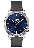 Lacoste Herren Analog Quarz Uhr mit Leder Armband 2010990