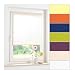 Produktbild ourdeco® Mini-Rollo/Breite x Höhe: 80 x 150 cm Creme/lichtdurchlässig, Blickdicht/Farben: weiß, beige, gelb, grün, Terracotta, violett, blau/Klemmen=Montage ohne Bohren=Smartfix=Klemmfix=Easy-to-fix