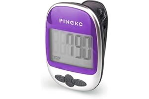 PINGKO Walking Pedometer Accurately Track Steps Portable Sport Pedometer Step/distance/calories/Counter Fitness Tracker 6 Colors