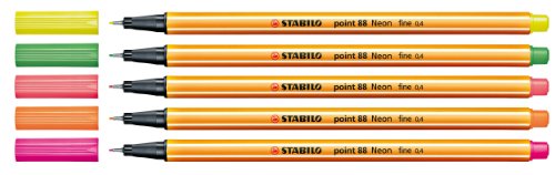 Stabilo Fineliner und Filzstifte point 88 + Pen 68 10er Pack NeonFarben) - 2