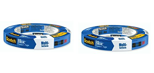 3MScotch-Blue 2090 Safe-Release Crepe Paper Multi-Surfaces Painters Masking Tape, 27 lbs/in Tensile Strength, 60 yds Length x 3/4" Width, Blue (Pack of 2)