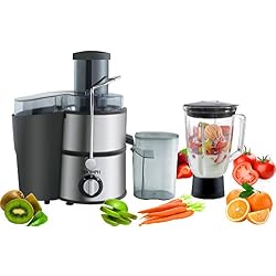 Triomph ETF1421 Centrifugeuse et Blender 2 en 1 Inox, 400 W, 1.5 liters, Rose
