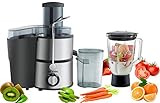 Triomph ETF1421 Centrifugeuse et Blender 2 en 1 Inox, 400 W, 1.5 liters, Rose