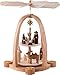 Produktbild Weihnachtspyramide 2-stöckige Pyramide Teelichtpyramide Christi Geburt - 41cm - Original Erzgebirge - Dregeno Seiffen