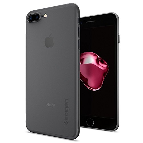 iPhone 7 Plus Case, SpigenÂ® [Air Skin] iPhone 8 Plus Case with Semi-transparent Lightweight Material for iPhone 7 Plus - Black