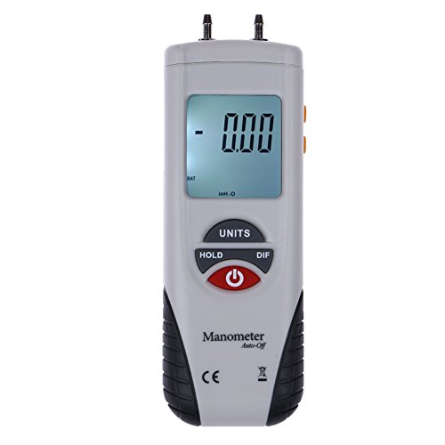 Preisvergleich Produktbild JUNERAIN LCD Digital Manometer Differenzdruckmesser 2Psi ± 13.79Kpa