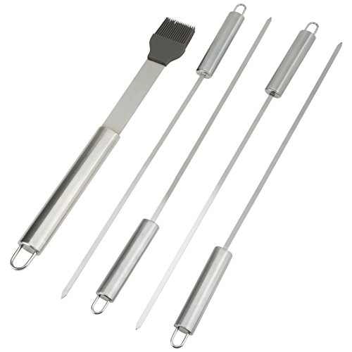 Bruzzzler 16-tlg. Grillset, Profi-Grillbesteck aus rostfreiem Edelstahl im Aluminiumkoffer, 46 x 22 x 8 cm - 4