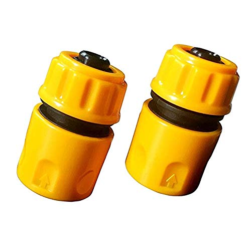 Zhongsheng 2 Piezas Extensor Conectores de Manguera Doble Macho para Jardín Manguera Tubería Tubo
