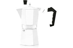 MONDO IDEA Piezas de repuesto Moka Manija de repuesto para cafetera 1/2/3/6/9 tazas (9 tazas)