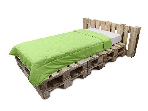 Doppelpack zum Sparpreis – Leichtsteppbetten aus samtweichem Mikrofasergewebe – Maße ca. 135 cm x 200 cm – vielseitig verwendbar – erhältlich in 8 modernen Farben – geprüfte nach Öko-Tex Standard 100, apfel - 8