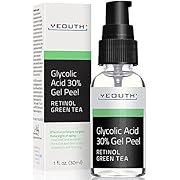 Glycolic Acid Peel 30% Professional Chemical Face Peel with Retinol, Green Tea Extract, Acne Scars, Collagen Boost, Wrinkles, Fine Lines, Sun - Age Spots, Anti Aging, Acne (1 oz)