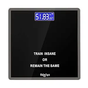 Adofys Eb07 Thick Tempered Glass LCD Display Digital Weighing Machine, Weight Machine for Human Body Digital Weighing Scale, Weight Scale, with 1 Year Warranty & Batteries Included