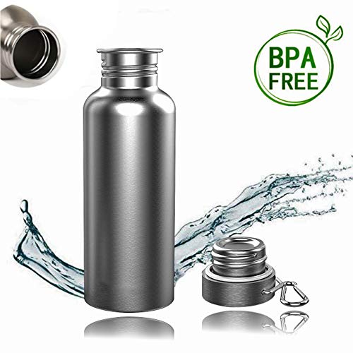 Topbine Sports Metal Stainless Steel Water Bottle for Running Bicycl Cycling Gym Hiking Camping Clim Topbine Sports Metal Stainless Steel Water Bottle for Running Bicycl Cycling Gym Hiking Camping Clim