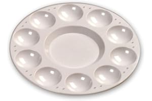 ‎LEFRANC BOURGEOIS Lefranc Bourgeois Paint 10 Mulden Rund Kunststoff Palette Weiß