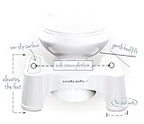 Toilettenhilfe Squatty Potty Ecco in Weiß, 19cm - 12