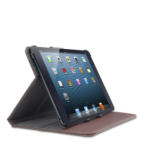 Belkin Leather Verve Tab Folio  Standfunktion  magnetverschluss  Auto on off  geeignet f  r Apple iPad mini  braun