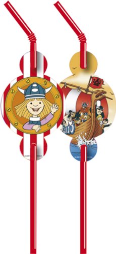 Strohhalme Wickie 6er Pack