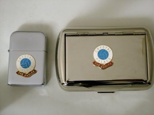Crystal Palace ' The Eagles' Football Club Petrol Storm Proof Lighter & Tobacco Tin