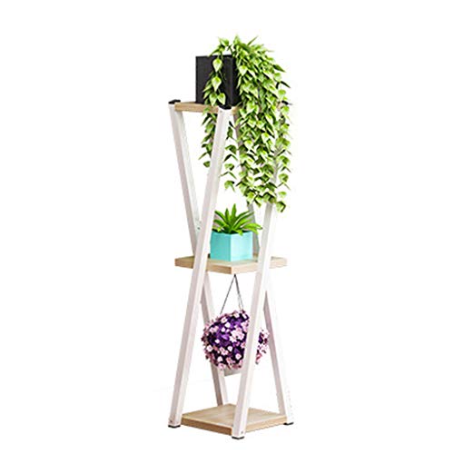 Preisvergleich Produktbild GZYQYIHJB Stilvolles Und Einfaches Blumenstandplatzbalkenschmiedeeisenme... Innenblumentopfregal Einfache Montage, Hauptdesktop-Verzierungs-Regal-Garten... Ausstellungsstand