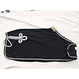 Minishetty Shetty Paradedecke Schw/silbernd Fleece Abschwitzdecke Minipony 70 75 80 85 90 cm HIER 90 cm