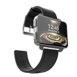 good01 Exquisite Armbanduhr LEM4 PRO 5,1 cm Bildschirm Bluetooth SIM Slot Kamera Smart Watch für Android iOS, Schwarz