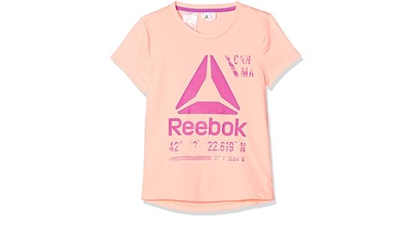 magliette reebok bambino rosa