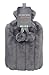 Produktbild Cosy Faux Fur Pom Pom 2L Hot Water Bottle (Silver) by Country Club