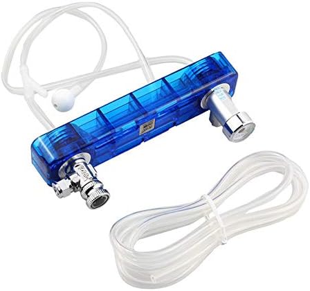 SODIAL Diy Co2 Diffuser D501 Kit Planted Aquarium Co2 Diffuser Needle Valve Pressure Gauge Generator Blue