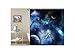 Produktbild Knbob Duschy Duschvorhang Planet Und Mond Blau Duschvorhang Mit Haken Blau 180X180Cm