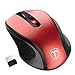 Produktbild VicTsing Mini Schnurlos Maus Wireless Mouse 2.4G 2400 DPI 6 Tasten Optische Mäuse mit USB Nano Empfänger Für PC Laptop iMac Macbook Microsoft Pro, Office Home-Rot