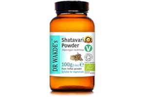 DR WAKDE'S Bio Shatavari Pulver (Asparagus racemosa) - 100g (3,5 Unzen) | Rein, Raw & Getrocknetes Pulver | Ayurveda-Kräuter | Vegan | Nichts hinzugefügt, nichts entfernt | Am selben Tag Versand