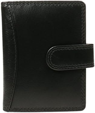Vitali Brand New Ladies Real Leather Credit Card Holder UK Quality Wallet Purse 602 (Black)