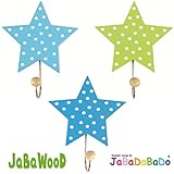 JaBaDaBaDo Holz Kinder Wandhaken Garderobe Kleiderhaken Kindergarderobe - 2