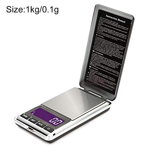 ZREAL - Mini Bilancia Digitale di precisione, 0,01 g / 0,1 g, per Gioielli in Argento Sterling e Oro, 1kg/0.1g