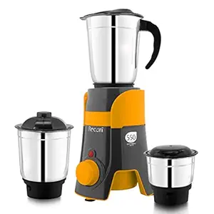 RECON 550 Watt Juicer Mixer Grinder with 3 Stainless Steel Jars
