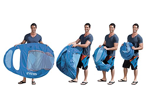 Kelsyus Floating Lounger Quality Recliner, Luxury Inflatable Pool Lounger / Lilo / Air Bed - Blue/Ice Blue