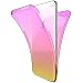 Produktbild Galaxy A8 Plus 2018 H¨¹lle,Front Back Cover Durchsichtige Etui Full Body 360 Farbverlauf Silikon H¨¹lle Handyh¨¹lle Klar Tasche Case f¨¹r Samsung Galaxy A8 Plus 2018,Lila Gelb