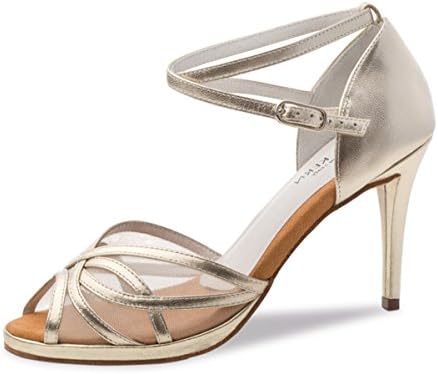 Anna Kern Ladies Dance Shoes 950-80 - Leather Gold - 8 cm [UK 4]