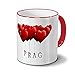 Produktbild Städtetasse Prag - Design Herzballons - Stadt-Tasse, City-Mug - Becher Rot