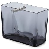 Primanova Biga Toothbrush Holder, Transparent Black Chrome
