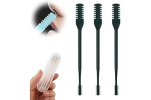 HOIDOKLY Tagliacapelli 2 in 1, 2024 nuovo coltello per peli nasali double face, strumento per la rimozione dei peli narici, tagliacapelli manuale portatile girevole a 360° per uomo e donna (verde scuro, 3