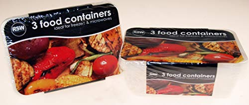 RSW - Juego de 6 recipientes Transparentes para Alimentos con Tapas