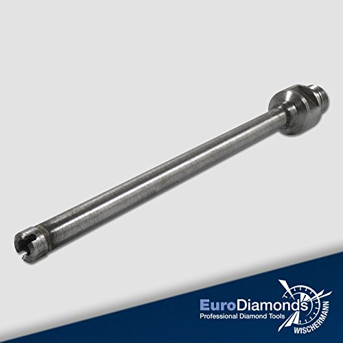 Diamant Bohrkrone R 1/2″ Typ 988, Durchmesser 12 mm, Nass, Beton, Stahlbeton, Mauerwerk, Granit, 9 mm Dachsegment - 3