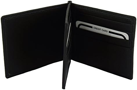 "GIANNI" organizer and money clip in calfskin leather - PF5003 (Black)
