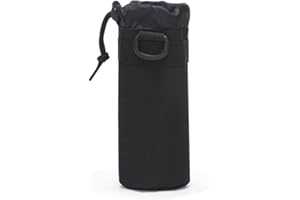 URPIZY Long Gas Canister Protective Cover Essential Camping Accessory to Prevent Dust and Rust Damage (Black)